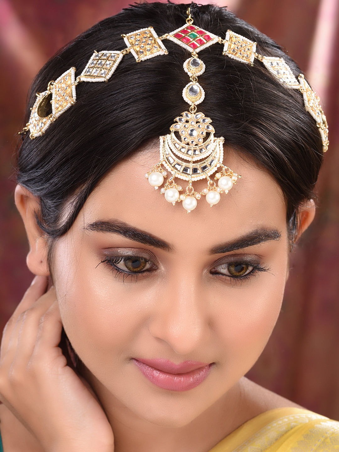 Mathapatti, zaveri pearls, sale price rs, sale price, sale gold plated, sale gold, sale, rubans, ring, regular price, priyassi jewellery, kushal's - Saraf RS Jewellery